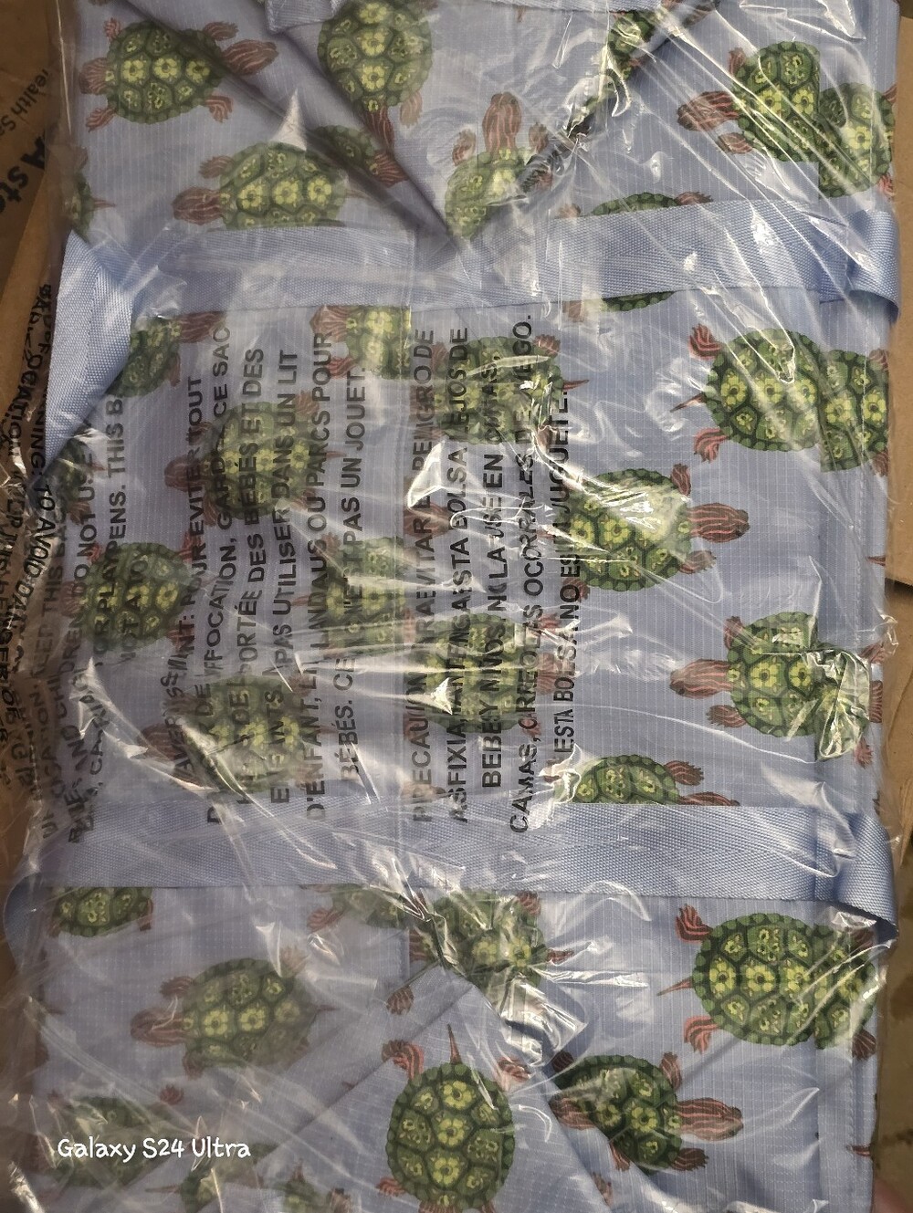 Vera Bradley Large Car Tote In Turtle Slow Dance Decor NWT - Picture 10 of 12